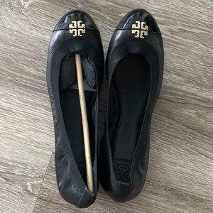 Tory Burch never worn black shoes